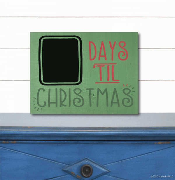 1000 Days til Christmas Youth Chalkboard