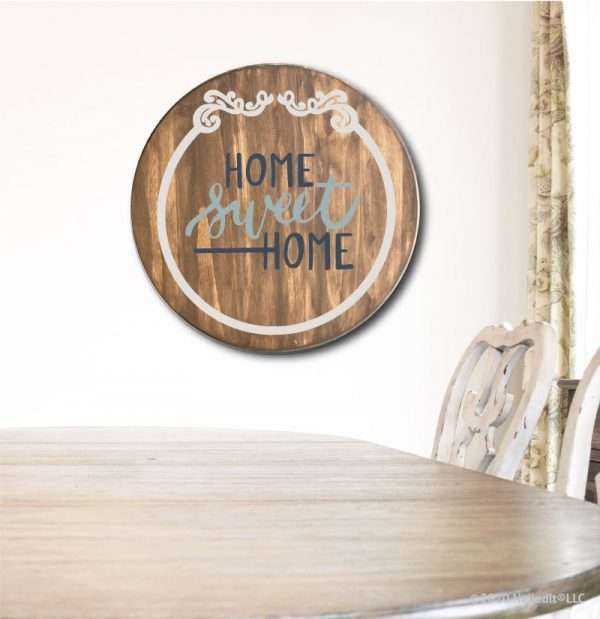 5035 Home Sweet Home with Round Frame
