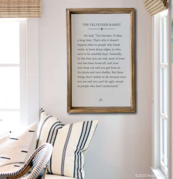 5124 Velveteen Rabbit Book Quote