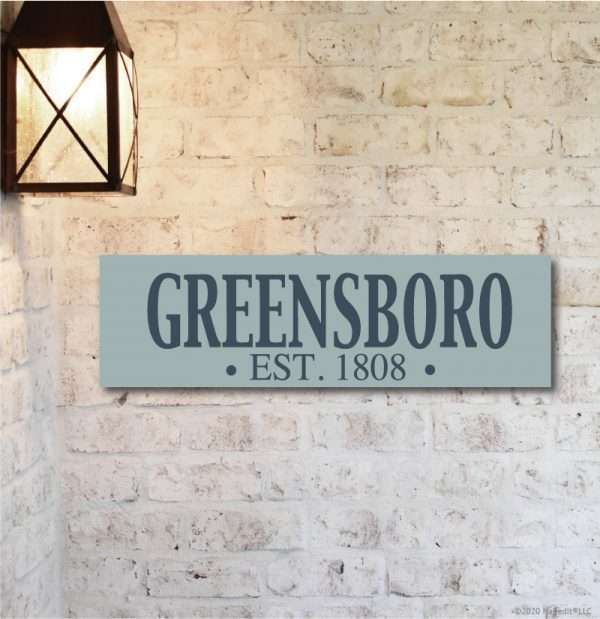LC0506 Greensboro City Name Print