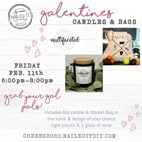 Galentine's  Candles  &  Bags Evening Event