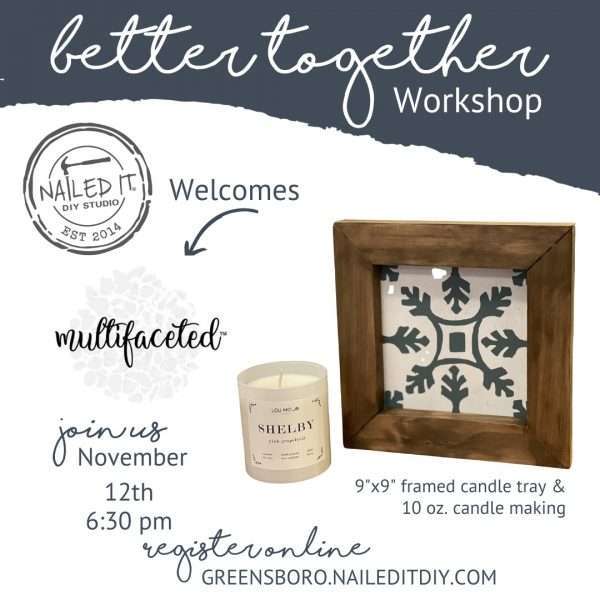 Candles & Trays Event 11/12