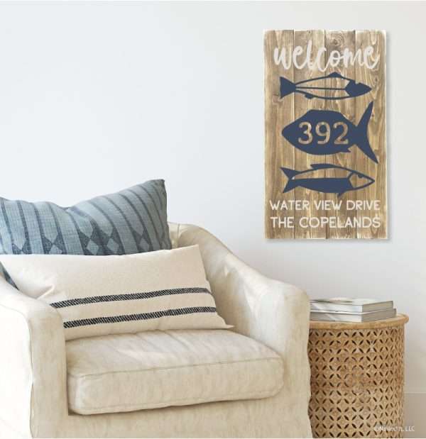 5499 Welcome Fish House Sign