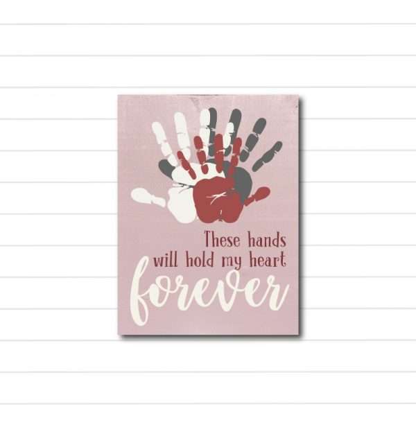LD145 Valentine Handprint 9x12