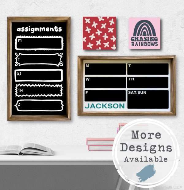 Kids Build It | Chalkboard Planner