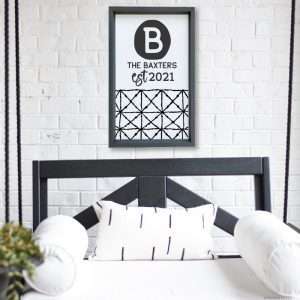 R4595 Modern Boho Name Established