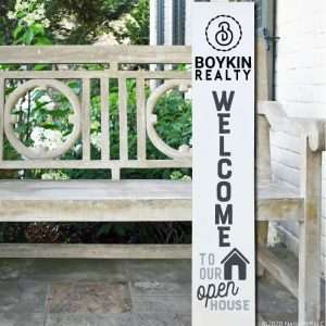R0008 Welcome to our Open House Porch Plank