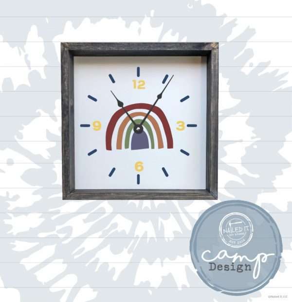 CP106-Tick Tock Clock 12" Square