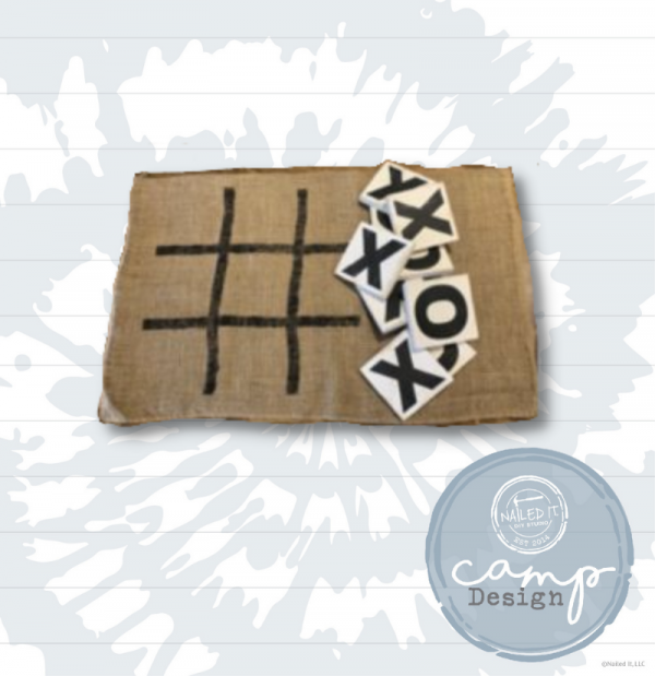 CP109-Burlap Bag Tic-Tac-Toe