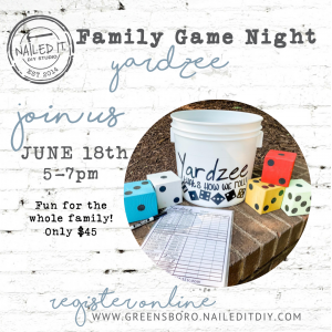 Family Build It | Yardzee 6/18