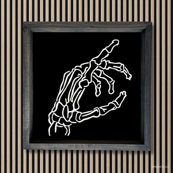 4065 Skeleton Hand Drawing