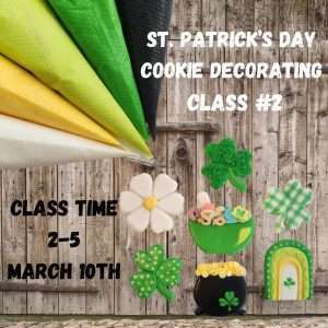 St Patrick's Day Cookie Decorating Class 3/10  2:00
