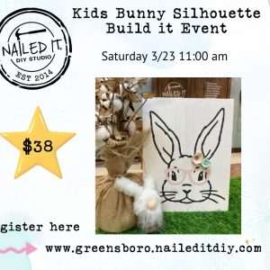 Bunny Silhouette Build it Event 3/23