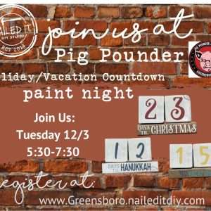Off site event at Pig Pounder Brewery 12/3