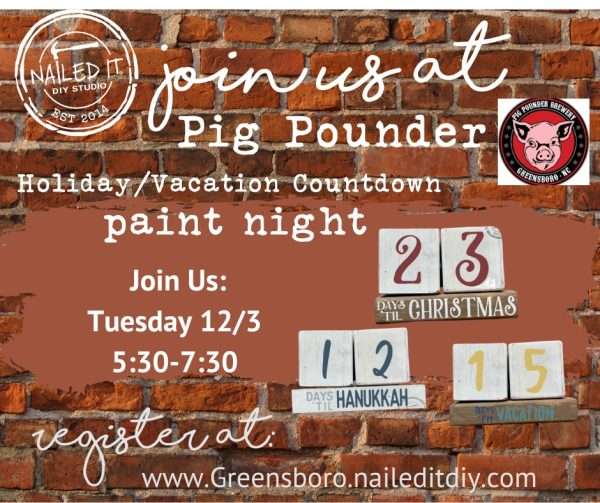 Off site event at Pig Pounder Brewery 12/3