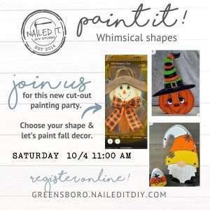 Paint it Whimsical Fall Shapes 10/4
