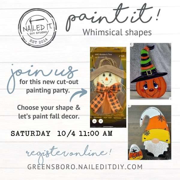 Paint it Whimsical Fall Shapes 10/4
