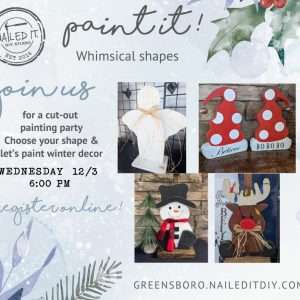 Paint it Whimsical Winter Shapes 12/3