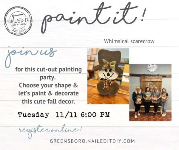 Paint it Whimsical Scarecrows 11/11